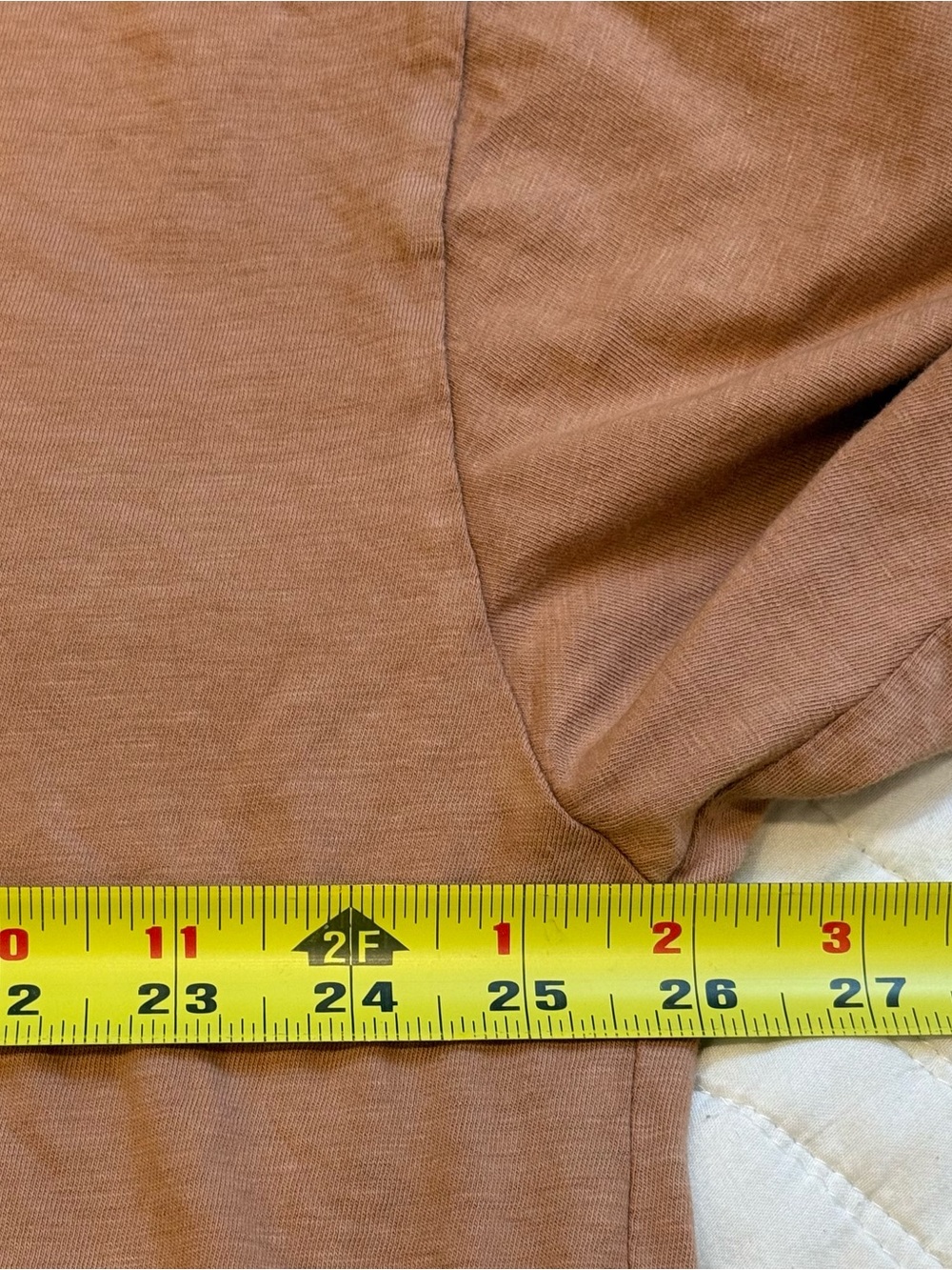 Aerie Real Soft Women’s V-Neck Tan T-Shirt Size XL - Picture 3 of 6